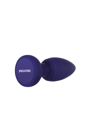Evolved - Smooshy Tooshy Butt Plug & Remote - Purple - Stag Shop