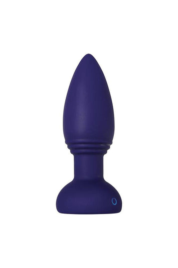 Evolved - Smooshy Tooshy Butt Plug & Remote - Purple - Stag Shop