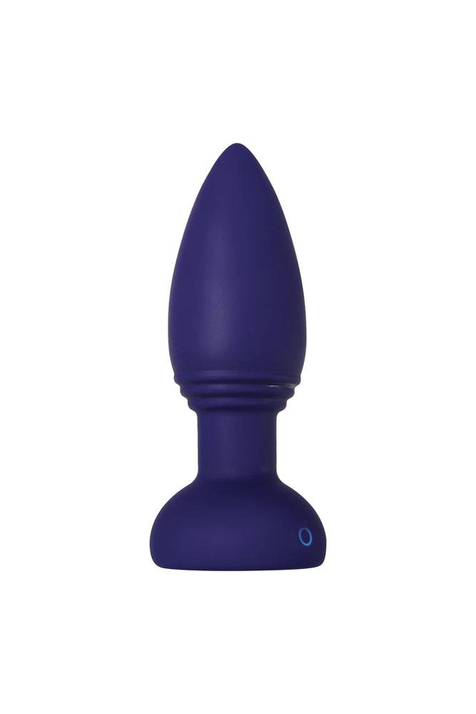 Evolved - Smooshy Tooshy Butt Plug & Remote - Purple - Stag Shop