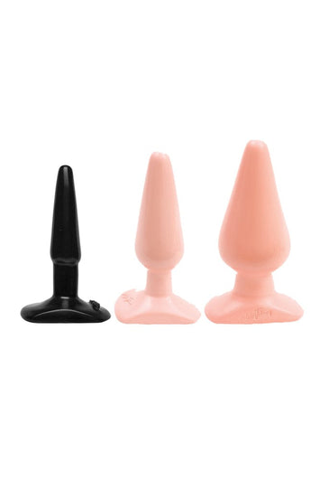 Doc Johnson - Classic Smooth Butt Plug - Assorted Sizes & Colours - Stag Shop