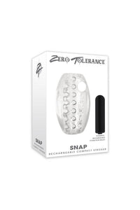 Thumbnail for Zero Tolerance - Snap Vibrating Stroker - Clear - Stag Shop