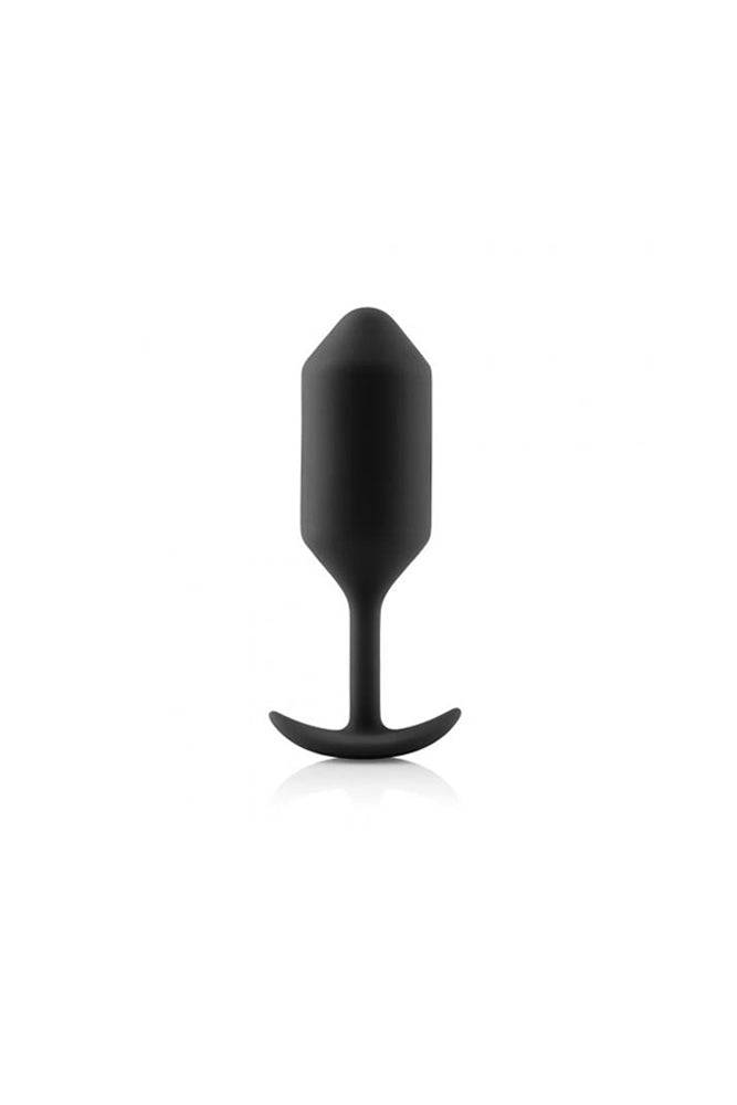 b-Vibe - Snug Plug 3 - Weighted Butt Plug - Black - Stag Shop