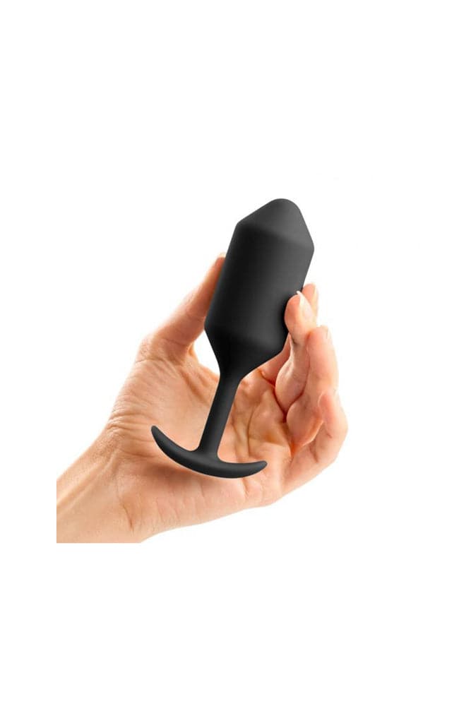 b-Vibe - Snug Plug 3 - Weighted Butt Plug - Black - Stag Shop