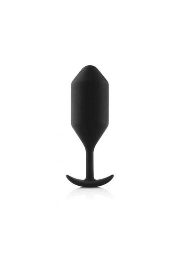 b-Vibe - Snug Plug 4 - Weighted Butt Plug - Black - Stag Shop