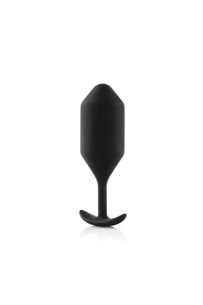 b-Vibe - Snug Plug 4 - Weighted Butt Plug - Black - Stag Shop