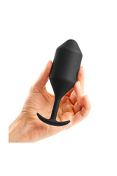 b-Vibe - Snug Plug 4 - Weighted Butt Plug - Black - Stag Shop