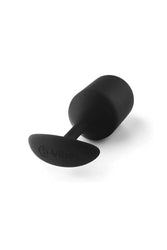 b-Vibe - Snug Plug 4 - Weighted Butt Plug - Black - Stag Shop