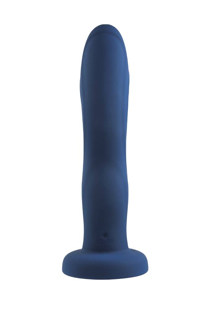 Evolved - Gender X - Snuggle Up Gartered Booty Short Harness & Remote Control Dildo - Blue/Black - Stag Shop