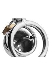 XR Brands - Master Series - Solitary Plus - Extreme Confinement Cage with Cum-Thru Plug - Stag Shop