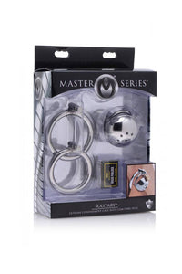 Thumbnail for XR Brands - Master Series - Solitary Plus - Extreme Confinement Cage with Cum-Thru Plug - Stag Shop