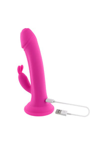 Thumbnail for Evolved - Somebunny to Love Rabbit Vibrator with Suction Cup Base - Pink - Stag Shop