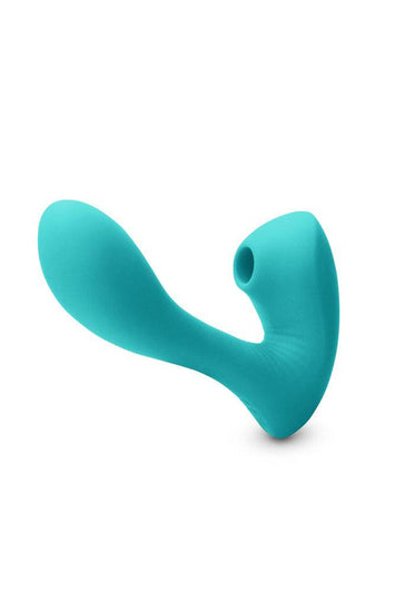 NS Novelties - INYA - Sonnet Dual Suction Vibrator - Teal - Stag Shop