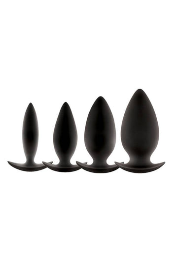 NS Novelties - Renegade - Spade Butt Plug - Black - Assorted Sizes - Stag Shop
