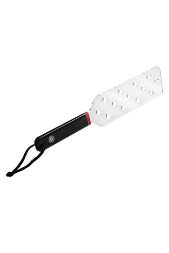Sportsheets - Saffron Acrylic Spanker - Paddle - Black/Clear - Stag Shop