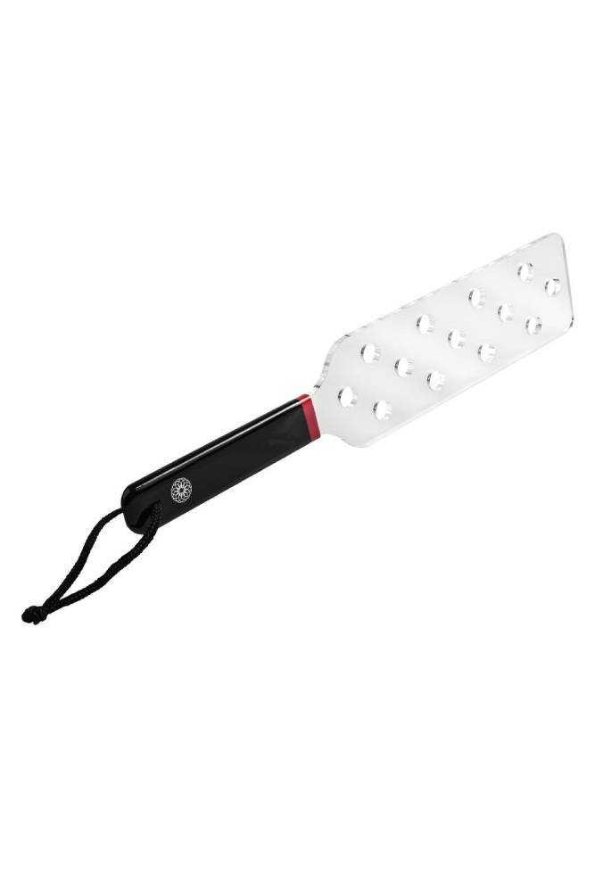 Sportsheets - Saffron Acrylic Spanker - Paddle - Black/Clear - Stag Shop