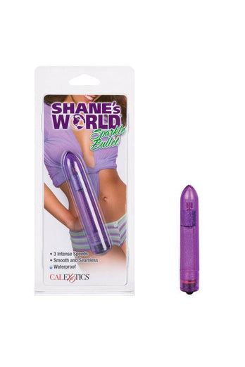 Cal Exotics - Shane's World - Sparkle Bullet Vibrator - Purple - Stag Shop