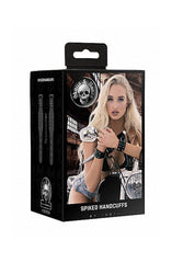 Ouch by Shots Toys - Spiked Handcuffs - Black - Stag Shop