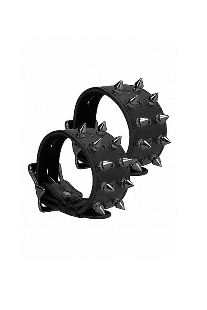 Ouch by Shots Toys - Spiked Handcuffs - Black - Stag Shop