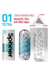 Tenga - Spinner - Tetra Masturbator - Blue - Stag Shop