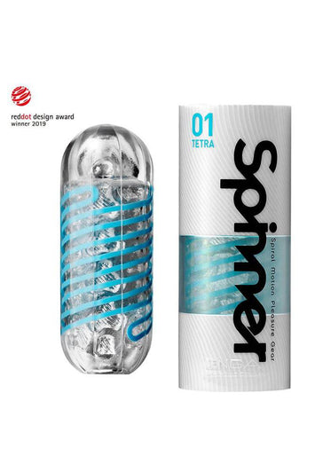 Tenga - Spinner - Tetra Masturbator - Blue - Stag Shop