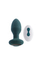 Playboy - Spinning Tail Teaser Vibrating & Twirling Butt Plug with Remote Control - Teal - Stag Shop