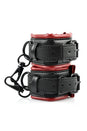 Sportsheets - Saffron Spreader Bar & Cuffs Set - 5 PC - Red/Black - Stag Shop