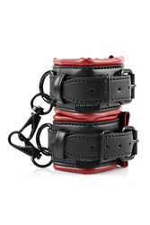 Sportsheets - Saffron Spreader Bar & Cuffs Set - 5 PC - Red/Black - Stag Shop