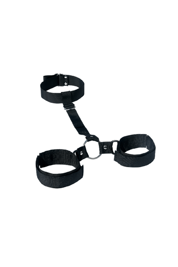 Sex & Mischief - Shadow Neck & Wrist Restraint - Black - Stag Shop