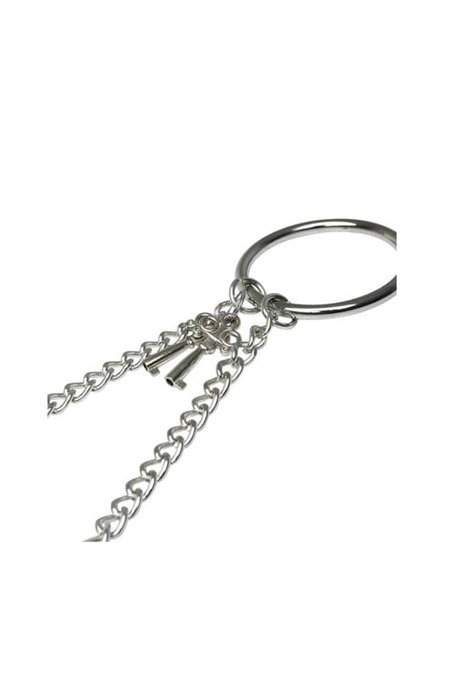 Sex & Mischief - Ring Metal Handcuffs - Silver - Stag Shop