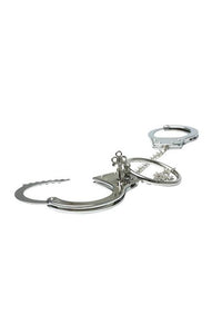 Thumbnail for Sex & Mischief - Ring Metal Handcuffs - Silver - Stag Shop