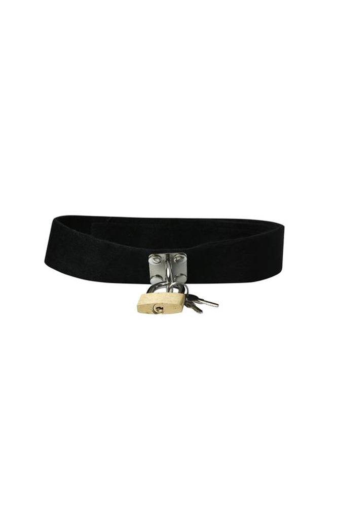 Sex & Mischief - Lock and Key Collar - Black - Stag Shop