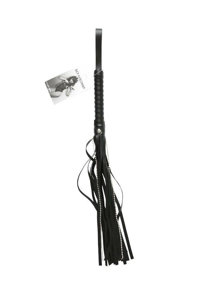 Sex & Mischief - Crystal Whip - Black - Stag Shop