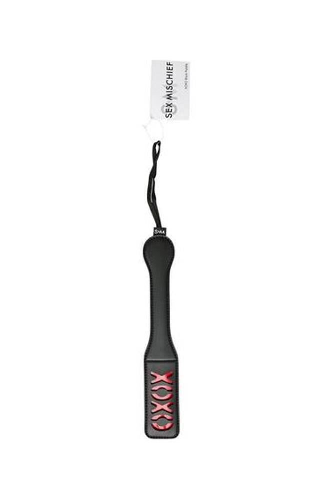 Sex & Mischief - XOXO Paddle - Black/Red - Stag Shop