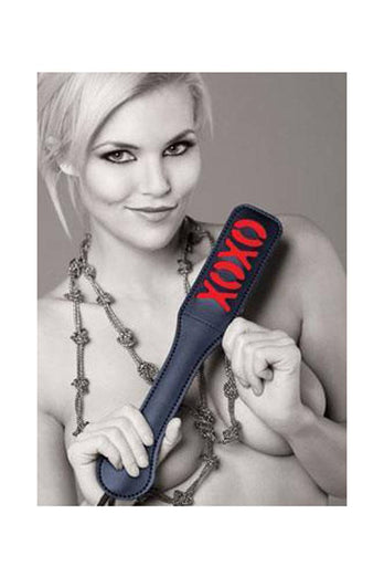 Sex & Mischief - XOXO Paddle - Black/Red - Stag Shop