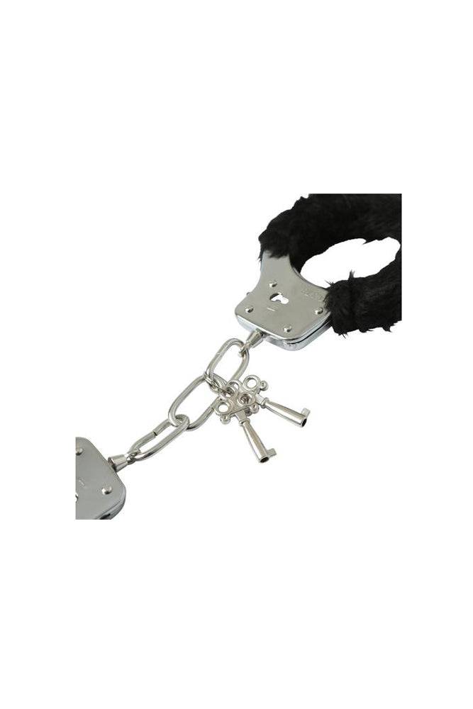 Sex & Mischief - Furry Handcuffs - Black - Stag Shop