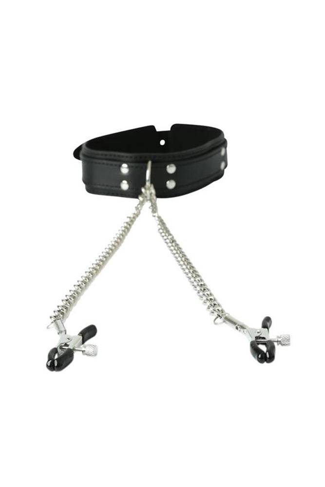 Sportsheets - Collar with Nipple Clamps - Stag Shop