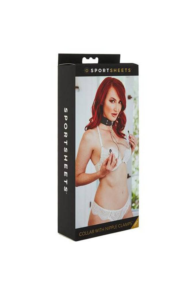 Sportsheets - Collar with Nipple Clamps - Stag Shop