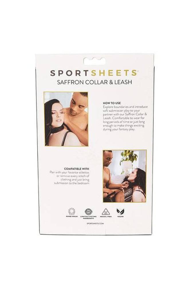 Sportsheets - Saffron Leash & Collar - Black/Red - Stag Shop