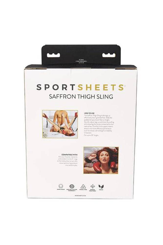 Sportsheets - Saffron Thigh Sling - Black/Red - Stag Shop