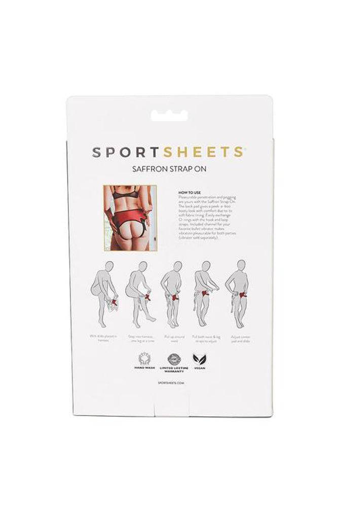 Sportsheets - Saffron Strap-On - Black/Red - Stag Shop