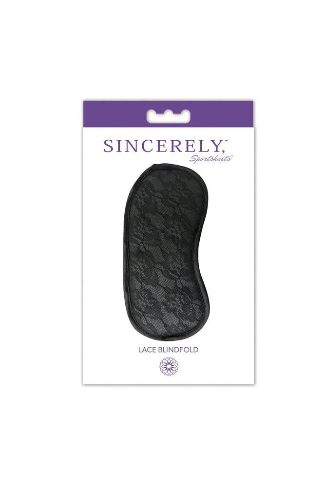 Sincerely by Sportsheets - Lace Blindfold - Black - Stag Shop