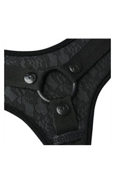 Sincerely by Sportsheets - Lace Strap-On Harness - Black - Stag Shop