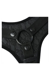Thumbnail for Sincerely by Sportsheets - Lace Strap-On Harness - Black - Stag Shop