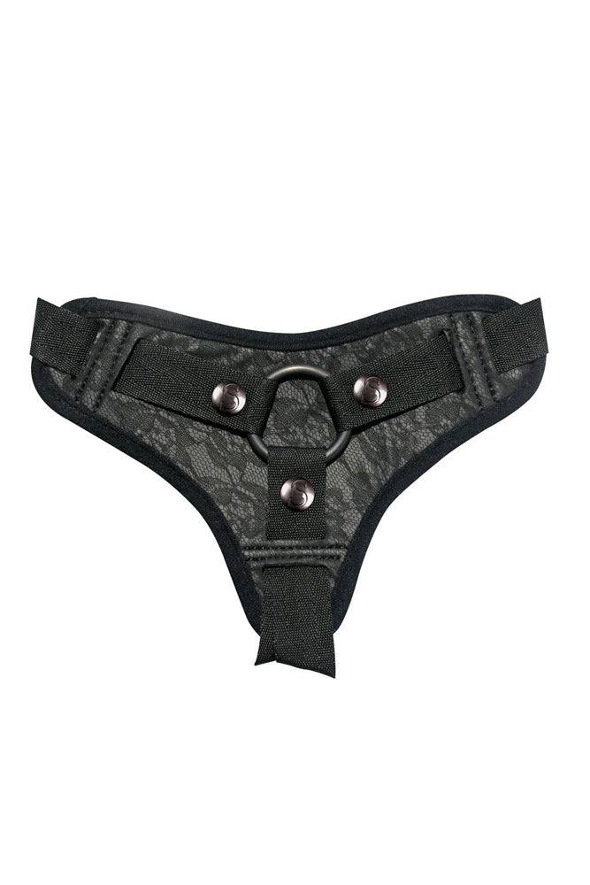 Sincerely by Sportsheets - Lace Strap-On Harness - Black - Stag Shop