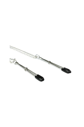 Sincerely by Sportsheets -  Bling Nipple Clips - Silver/Black - Stag Shop