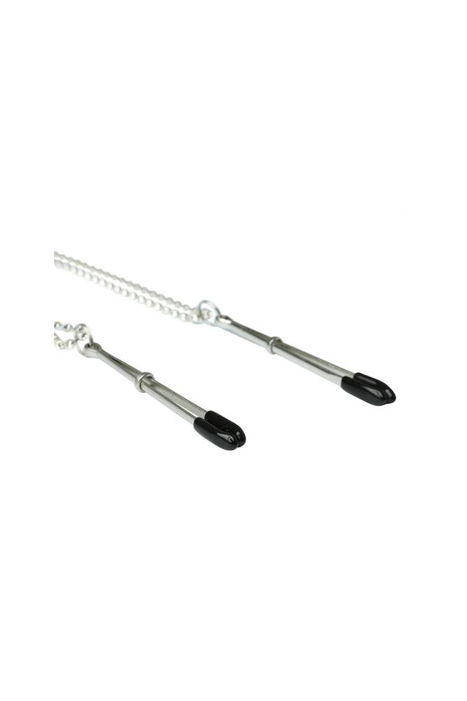 Sincerely by Sportsheets -  Bling Nipple Clips - Silver/Black - Stag Shop