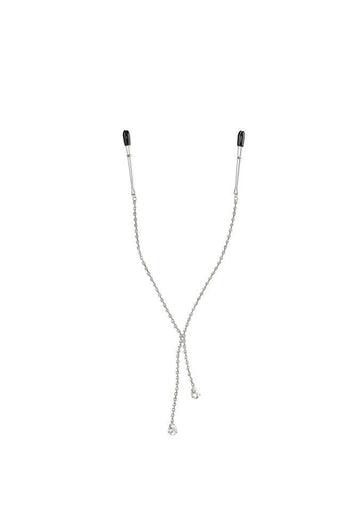 Sincerely by Sportsheets - Teardrop Nipple Clips - Silver - Stag Shop