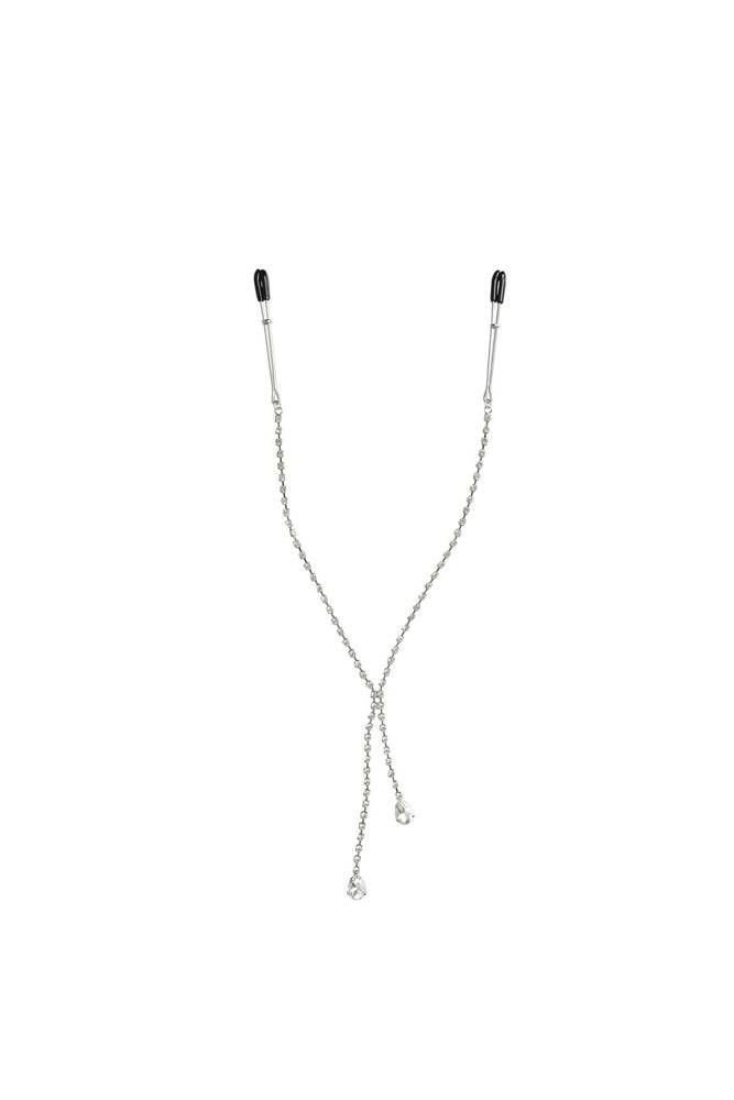 Sincerely by Sportsheets - Teardrop Nipple Clips - Silver - Stag Shop