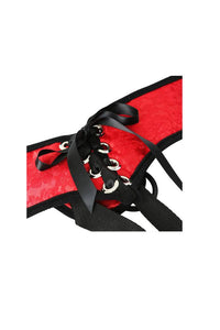 Thumbnail for Sportsheets - Red Lace Corsette Strap-On - Stag Shop