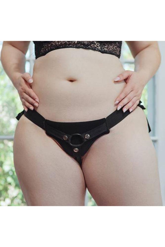 Sportsheets - Divine Diva Plus Size Harness - Black - Stag Shop